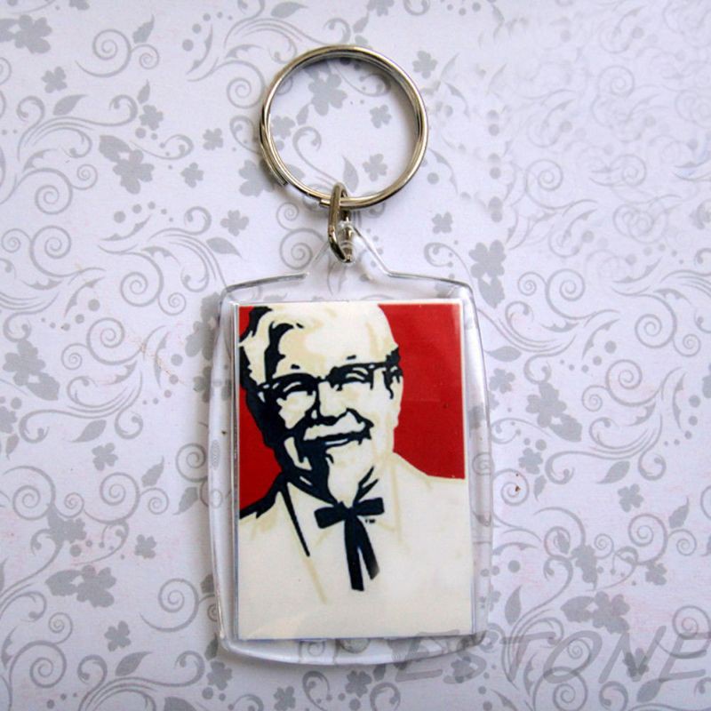 Móc Chìa Khóa Bằng Nhựa Acrylic 40x27 mm Dùng Gắn Ảnh / Hộ Chiếu