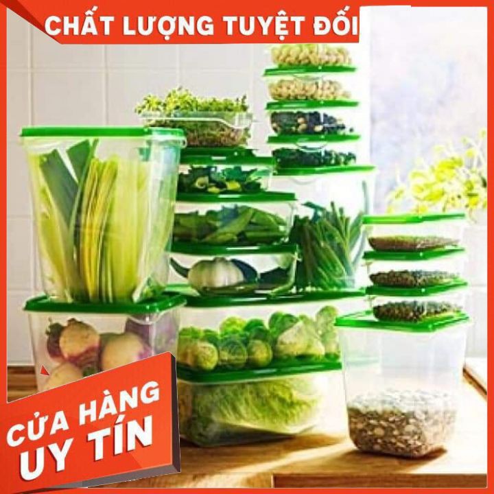 Bộ Hộp 17 Món - Set 17 Hộp Nhựa Cao Cấp Đựng Thực Phẩm Bảo Quản Tủ Lạnh [XẢ KHO]