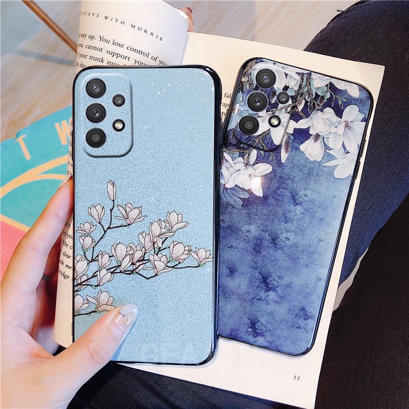 Ốp Điện Thoại TPU Mềm Họa Tiết Hoa Mộc Lan Cho Samsung Galaxy A53 5G Samsung Galaxy A13 5G