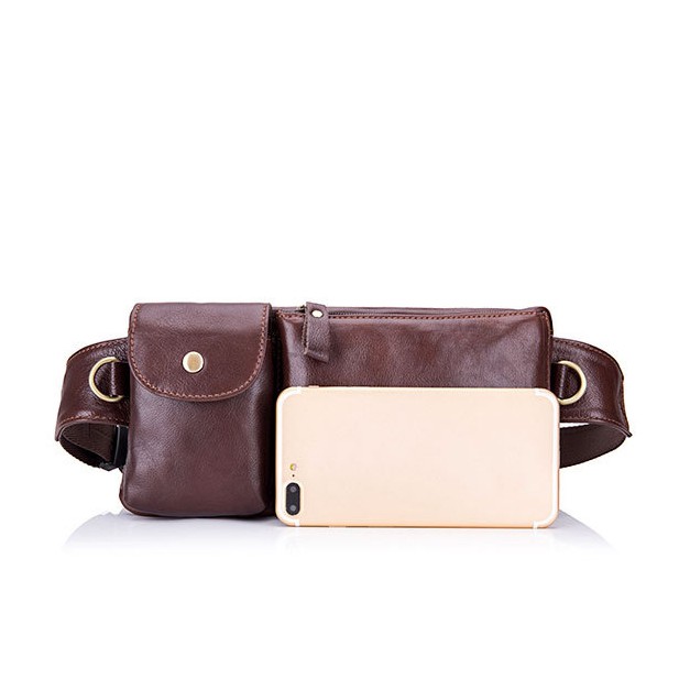 Túi nam đeo chéo, túi bao tử nam da bò thật 2 màu Zachi T54 | BigBuy360 - bigbuy360.vn