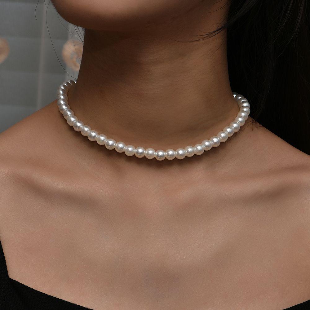 Vòng Cổ Ngọc Trai Trắng Thời Trang Nữ Tính
