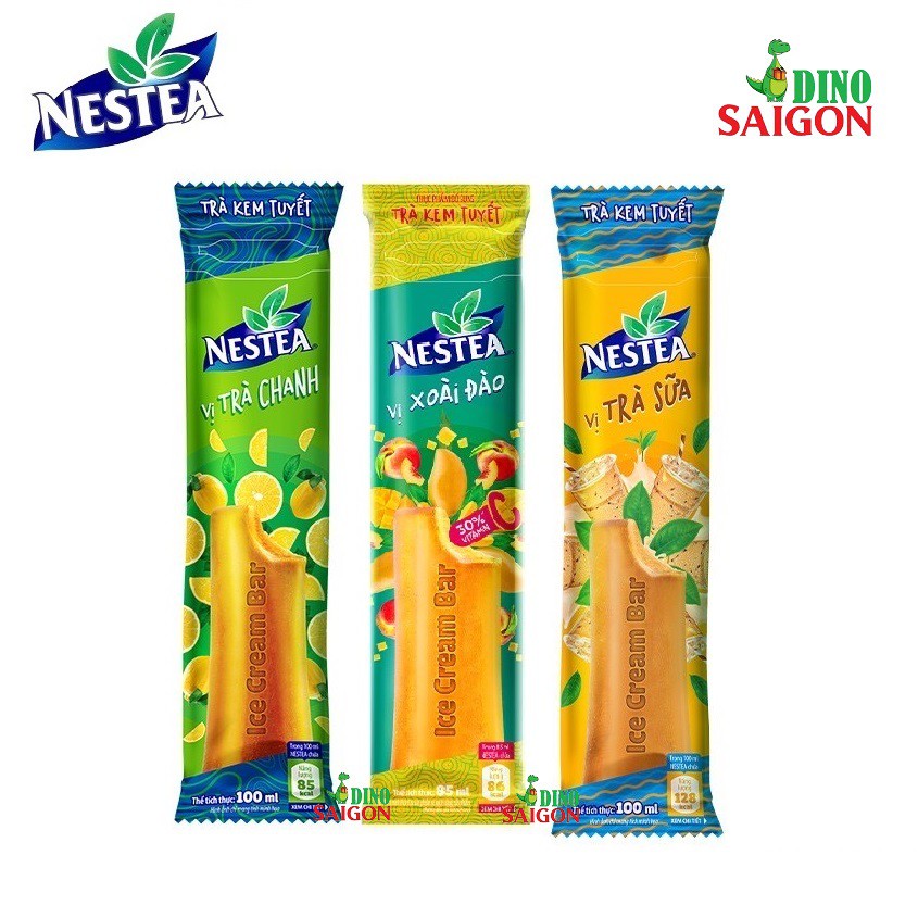 Combo 3 Hộp Trà Kem Tuyết Nestea Các Vị Xoài đào, Trà sữa và Trà chanh