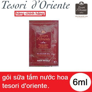 Sữa Tắm Nước Hoa TESORI GÓI LẺ Dùng ThửGói Sữa Tắm TESORI O'drient 6ml Thơm Tự Nhiên Lưu Hương Lâu GIAO MÙI NGẦU NHI