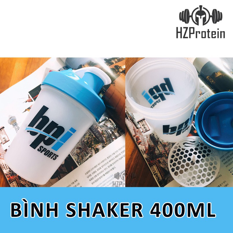 Bình Nước shaker BPI 400ml cực cute - Nhựa BPA Free - An Toàn Cho Người Dùng