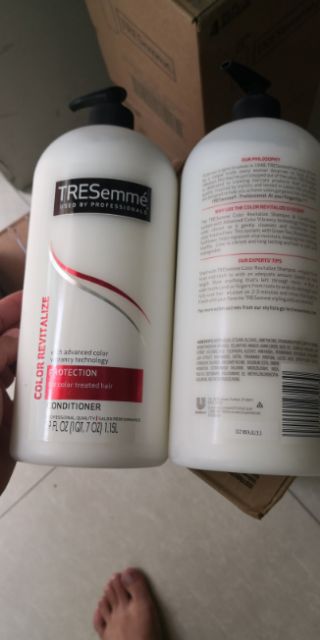 CẶP GỘI+XẢ TRESEMME 1.15 LÍT DÀNH CHO CÁC LOẠI TÓC, HÀNG NHẬP MỸ