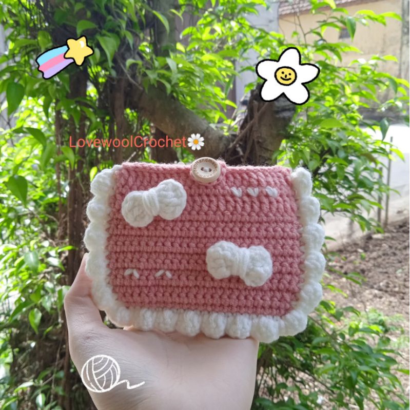 💗Ví mini cần tay. Ví đựng tiền, thẻ...(LenHandmade)