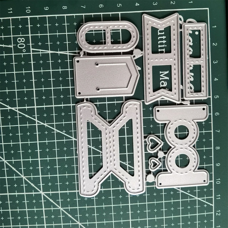 Khuôn Cắt Giấy Làm Từ Kim Loại Hình Khu Vực Trang Trí Scrapbook