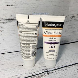 Kem chống nắng Neutrogena Clear Face SPF 55 chính hãng