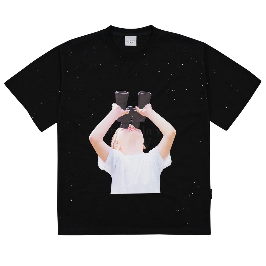 (HÀNG CHÍNH HÃNG) Áo thun ADLV - Acmé de la vie - Baby Face Sleeve T-Shirt Black Binoculars LinhLyxAuth