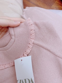 Set len zara cho bé gái chất đanh mịn