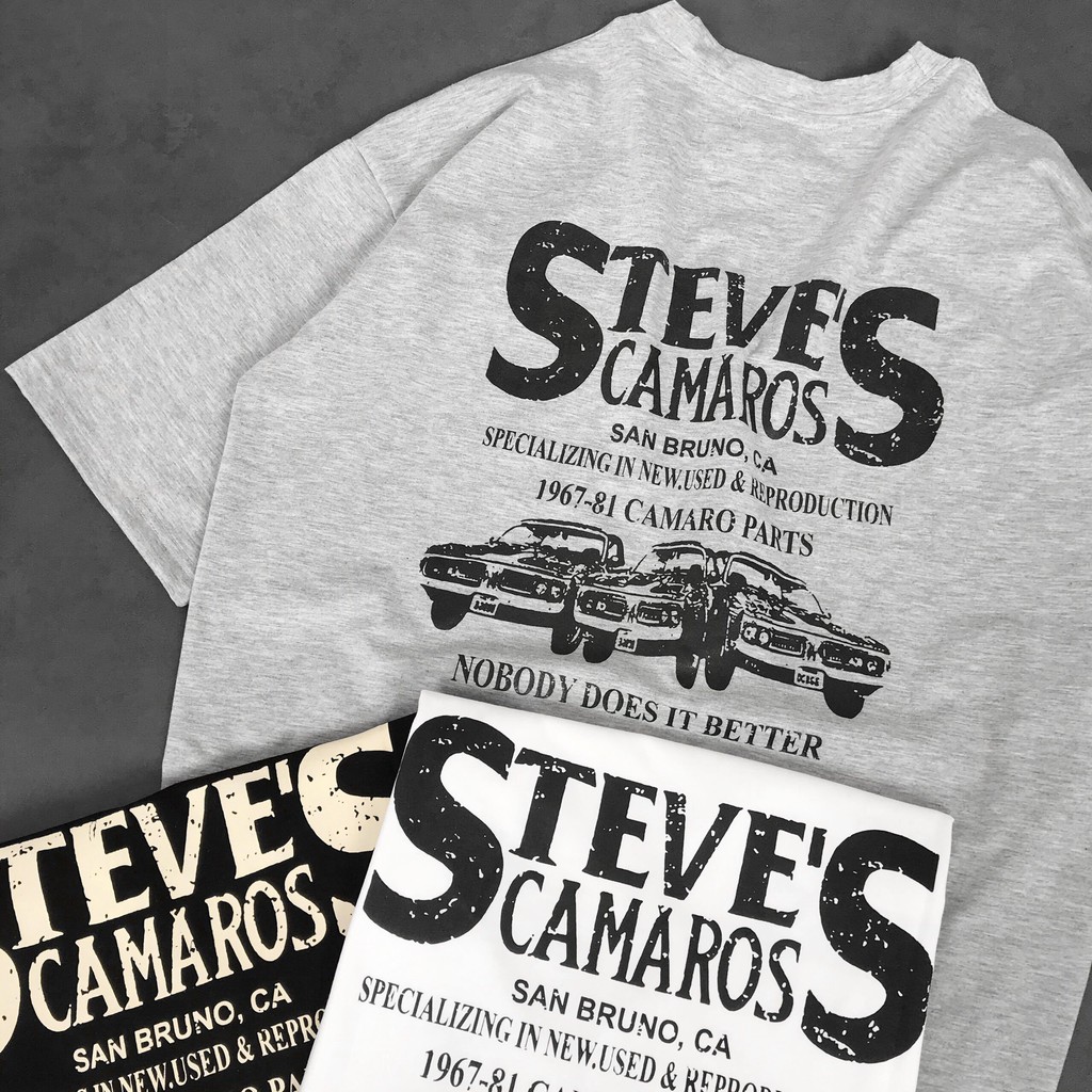 Áo thun tay lỡ Steve's JACK LANE, áo phông nam nữ Unisex form rộng hình in họa tiết phong cách Hàn Quốc | BigBuy360 - bigbuy360.vn