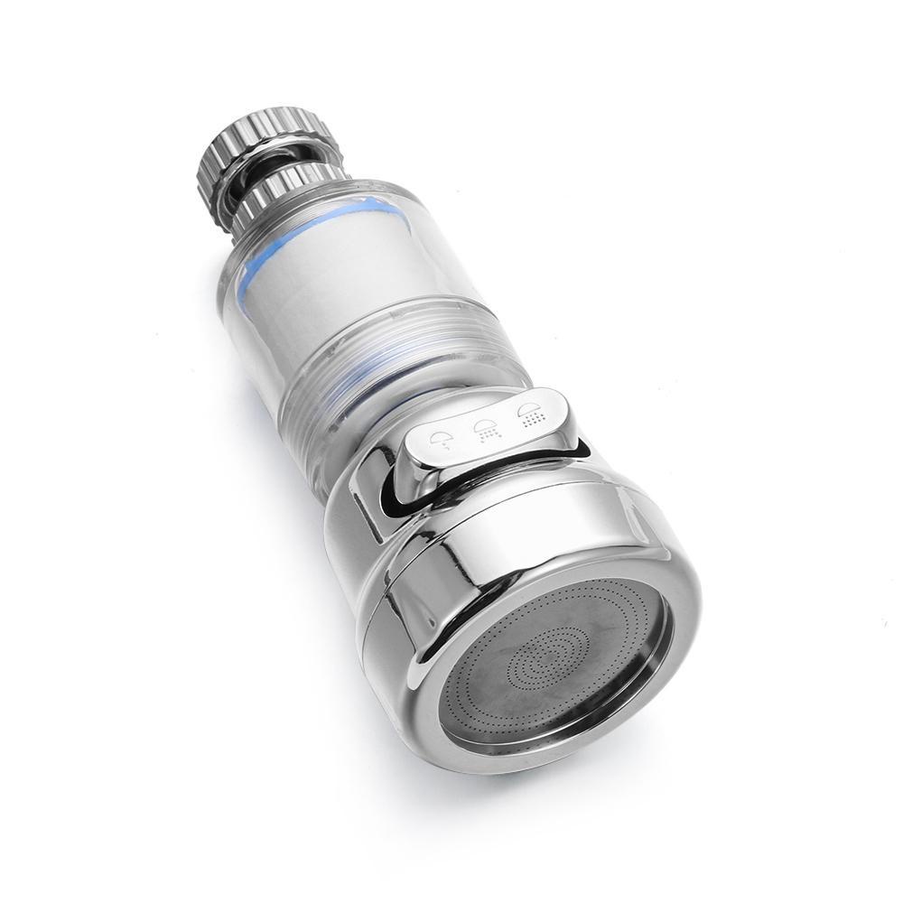 Đầu Nối Vòi Tiết Kiệm Nước Xoay 360 Độ° Đầu Vòi Nước 3 Chế Độ Sục Khí