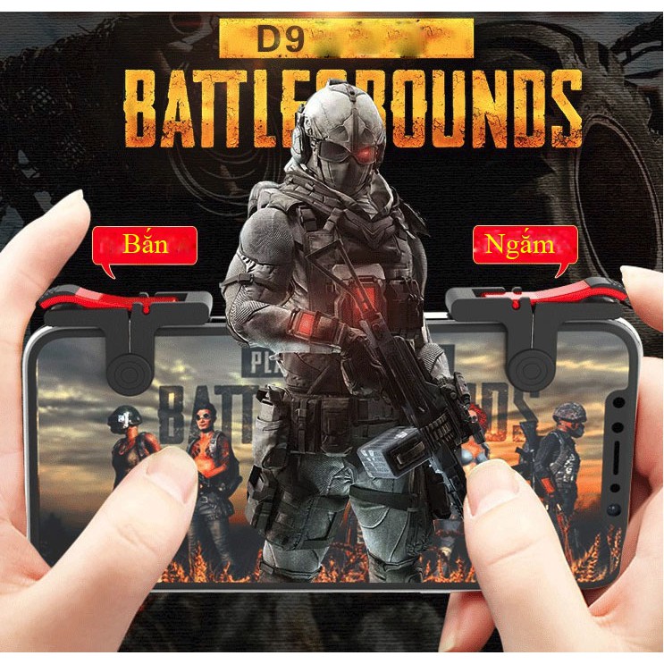 [Mã ELORDER5 giảm 10k đơn 20k] (Siêu Phẩm)Bộ 2 Nút Bấm Chơi Game Pubg D9 - Hàng Có Sẳn!