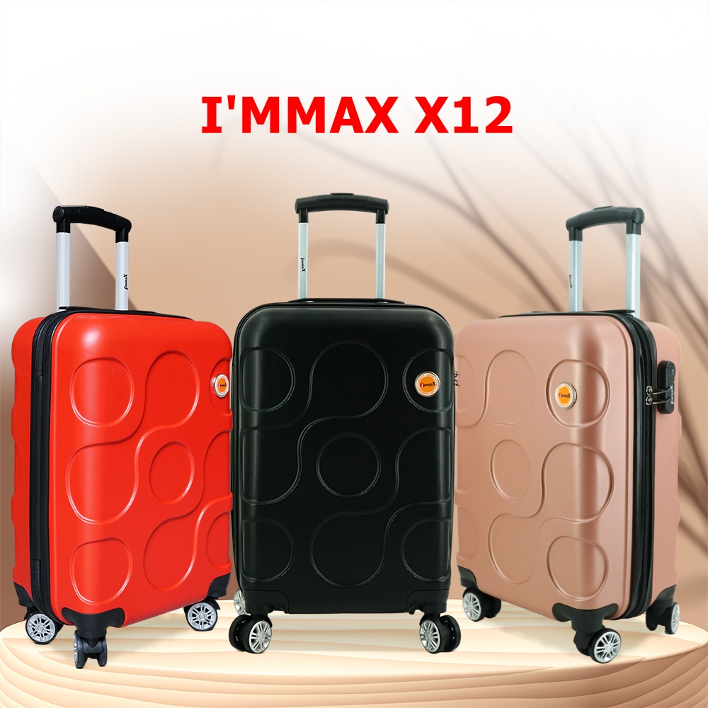 Vali nhựa du lịch size 24inch immaX X12 ký gửi hành lý bảo hành 3 năm chính hãng, 1 đổi 1 trong 12 tháng