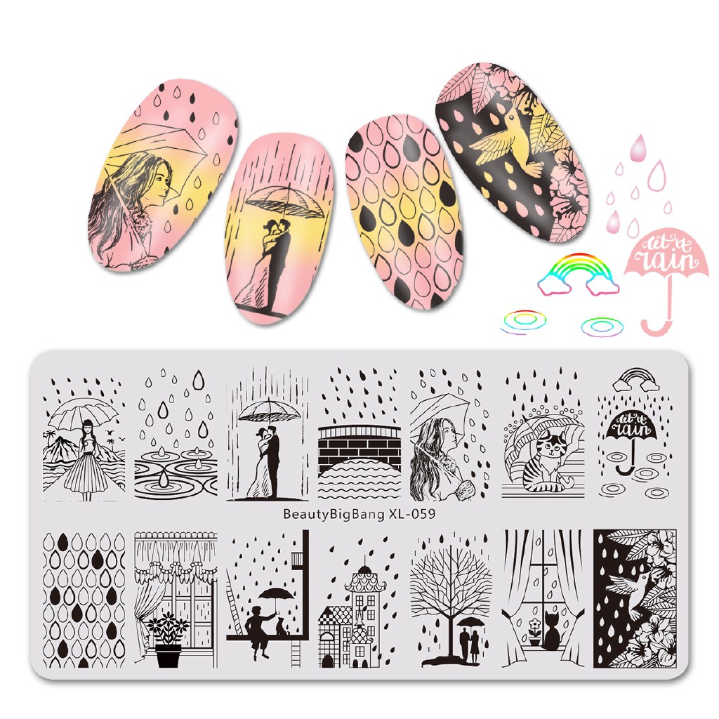 [Hàng mới về] Tấm in hình trang trí móng tay xinh xắn