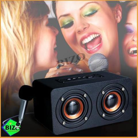 [CAO CẤP] Loa bluetooth kèm mic hát karaoke T1, có hỗ trợ thẻ nhớ, FM