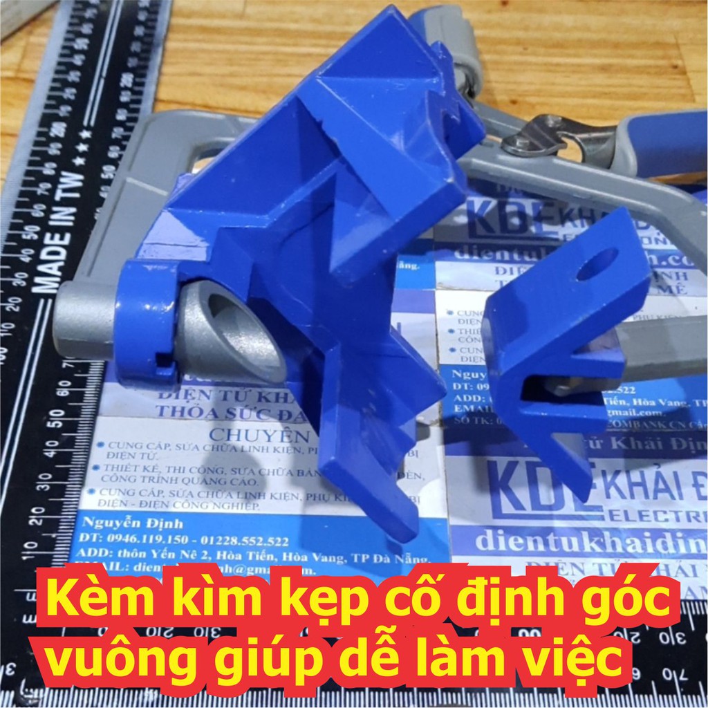 Kèm kìm kẹp cố định góc vuông giúp dễ gia công thao tác kde7380