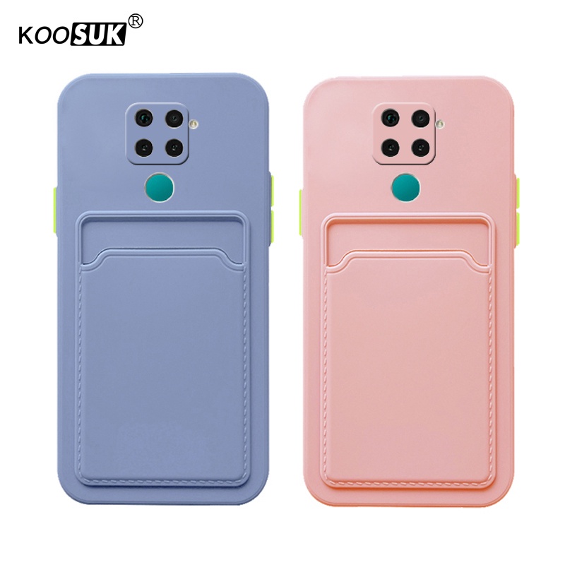Ốp điện TPU dẻo Koosuk có ví đựng thẻ cho Xiaomi Redmi Note 9 10 Pro Max 9S 10S 4G