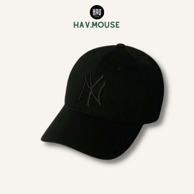 Nón nam cao cấp màu đen logo đen thể thao dành cho cả nam và nữ có hộp đầy đủ tem free size