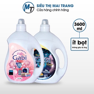 Nước giặt xả quần áo 2 in 1 Gabi cao cấp thơm lâu, sạch sâu - Dung tích 3.6L