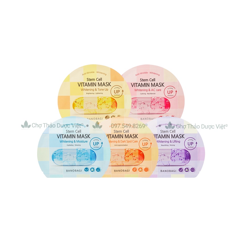 Mặt nạ vitamin Banobagi ( Mặt nạ giấy dưỡng ẩm, trắng da, mờ nám) - Chợ Thảo Dược Việt