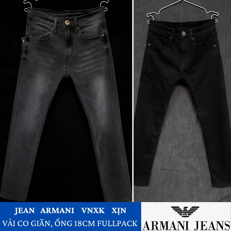 Quần Jean nam Armani hàng hiệu xuất xịn chính hiệu cực hot form slim fit
