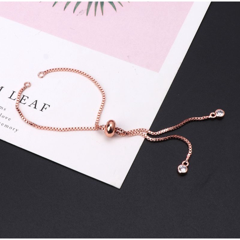 ✿ Dụng Cụ Làm Vòng Đeo Tay Nối Dài Bằng Đồng Thau Có Thể Điều Chỉnh Kèm Hạt Chặn Dễ Tháo Và