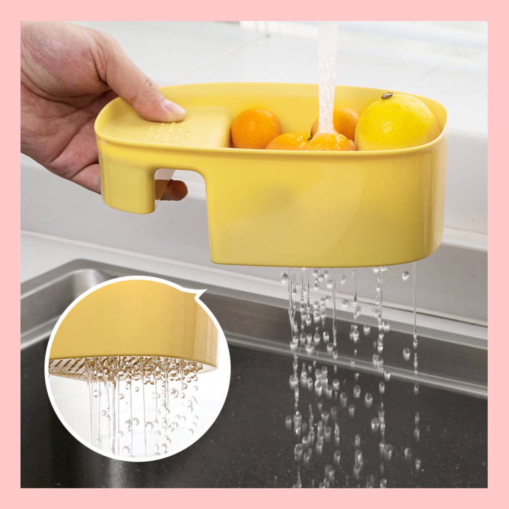 [Đời Sống] Khay nhựa gác bồn rửa bát - Khay lọc rác dùng trong nhà bếp tiện lơi.