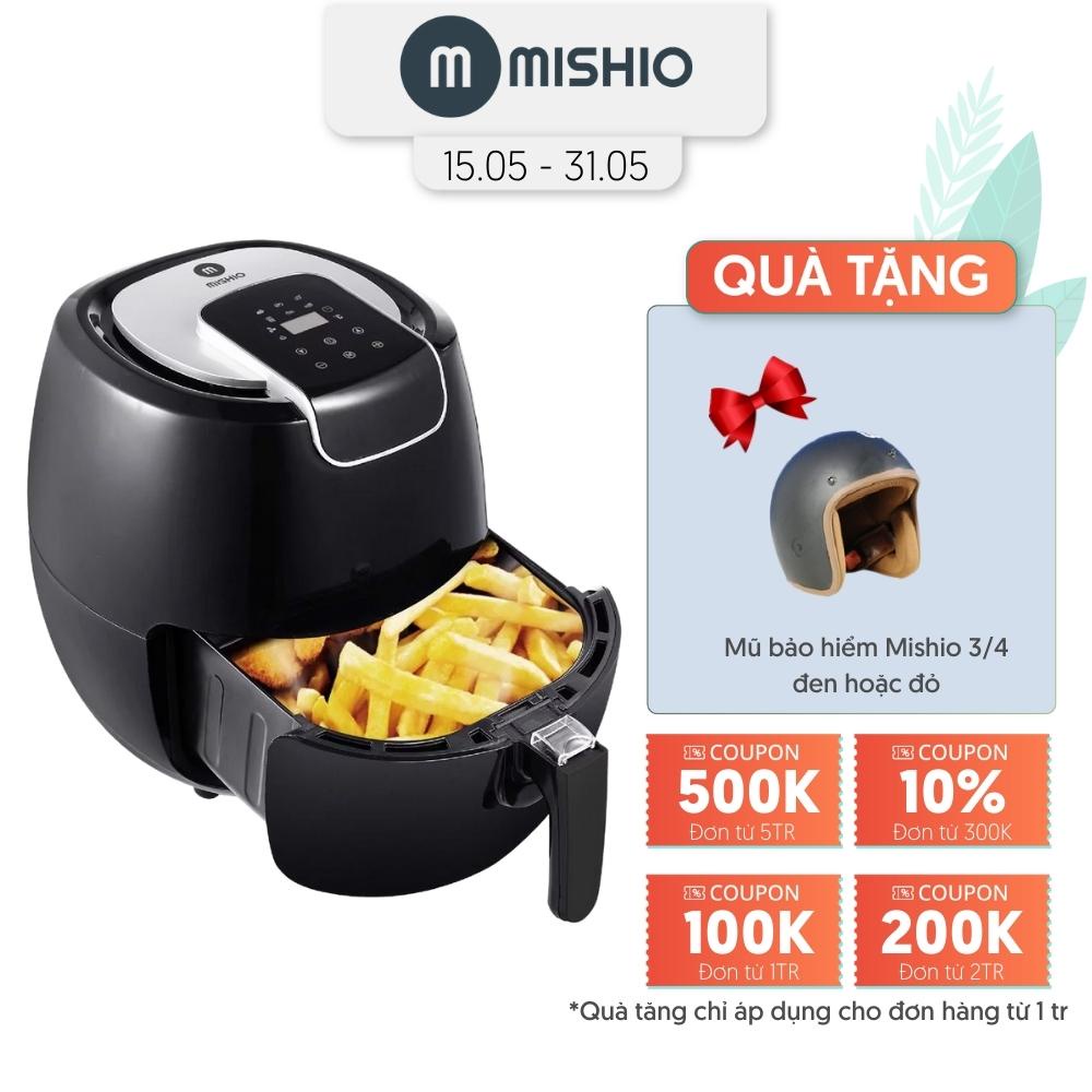 Nồi chiên không dầu điện tử Mishio MK165 5.5L – Màu đen