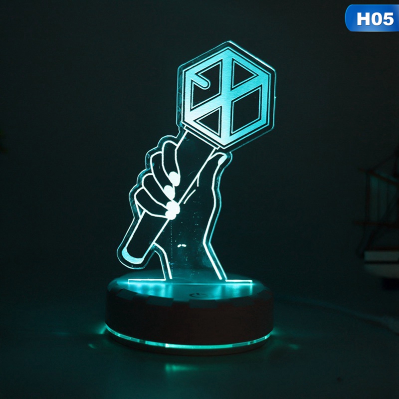 KPOP BTS BLACKPINK EXO Multi-combination Colorful LED Lights Night Light