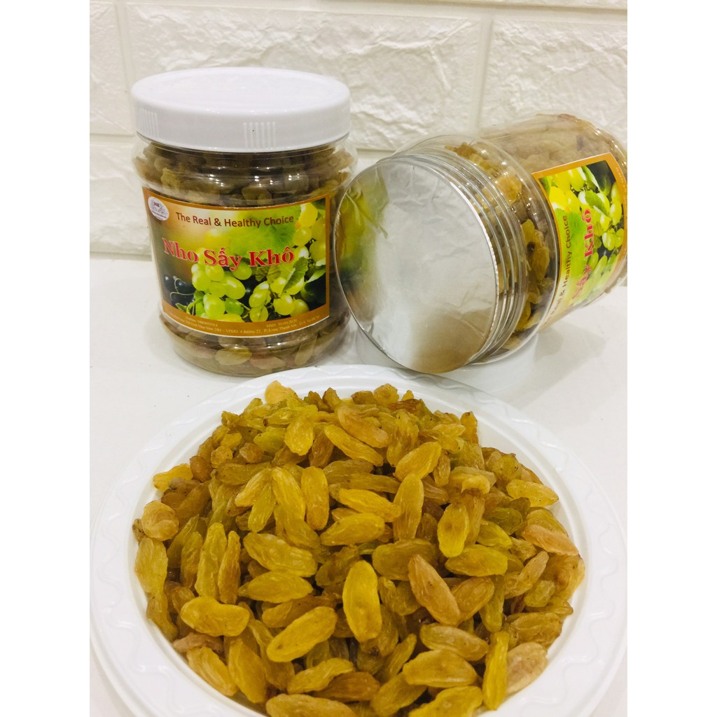 Hộp 500gr Nho Vàng Sấy Lạnh Dẻo Ngon | BigBuy360 - bigbuy360.vn
