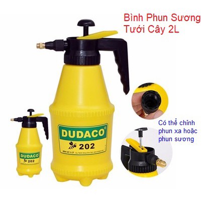 Bình áp suất tưới cây 2L Đức Đạt - Bình Tưới cây Dudaco 202