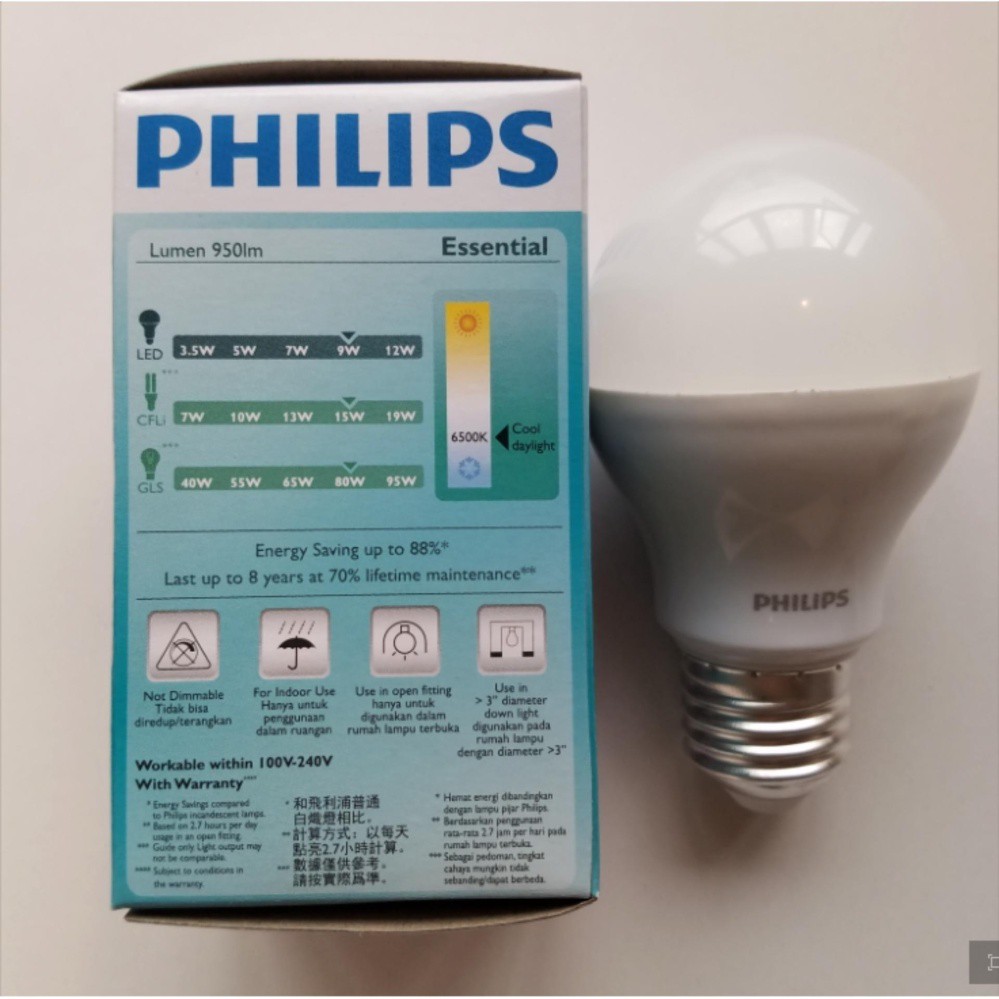 Bóng đèn Philips LED Essential Gen3 7W 3000K E27 230V A60 - Ánh sáng vàng