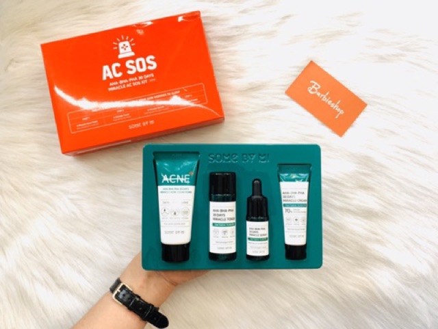 Set 4 Món Some By Mi Yuja Niacin, AC SOS, Snail Truecica, Aha-Bha-Pha 30Days Miracle Set 4 Kit | BigBuy360 - bigbuy360.vn