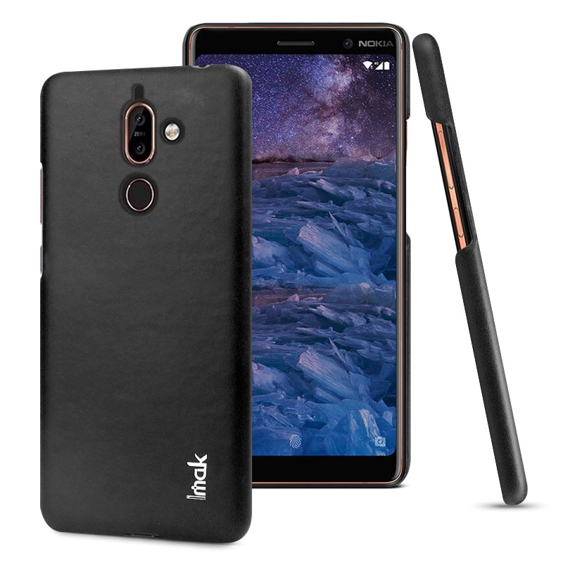 Ốp điện thoại da PU + PC cứng chống sốc cho Nokia 7 Plus