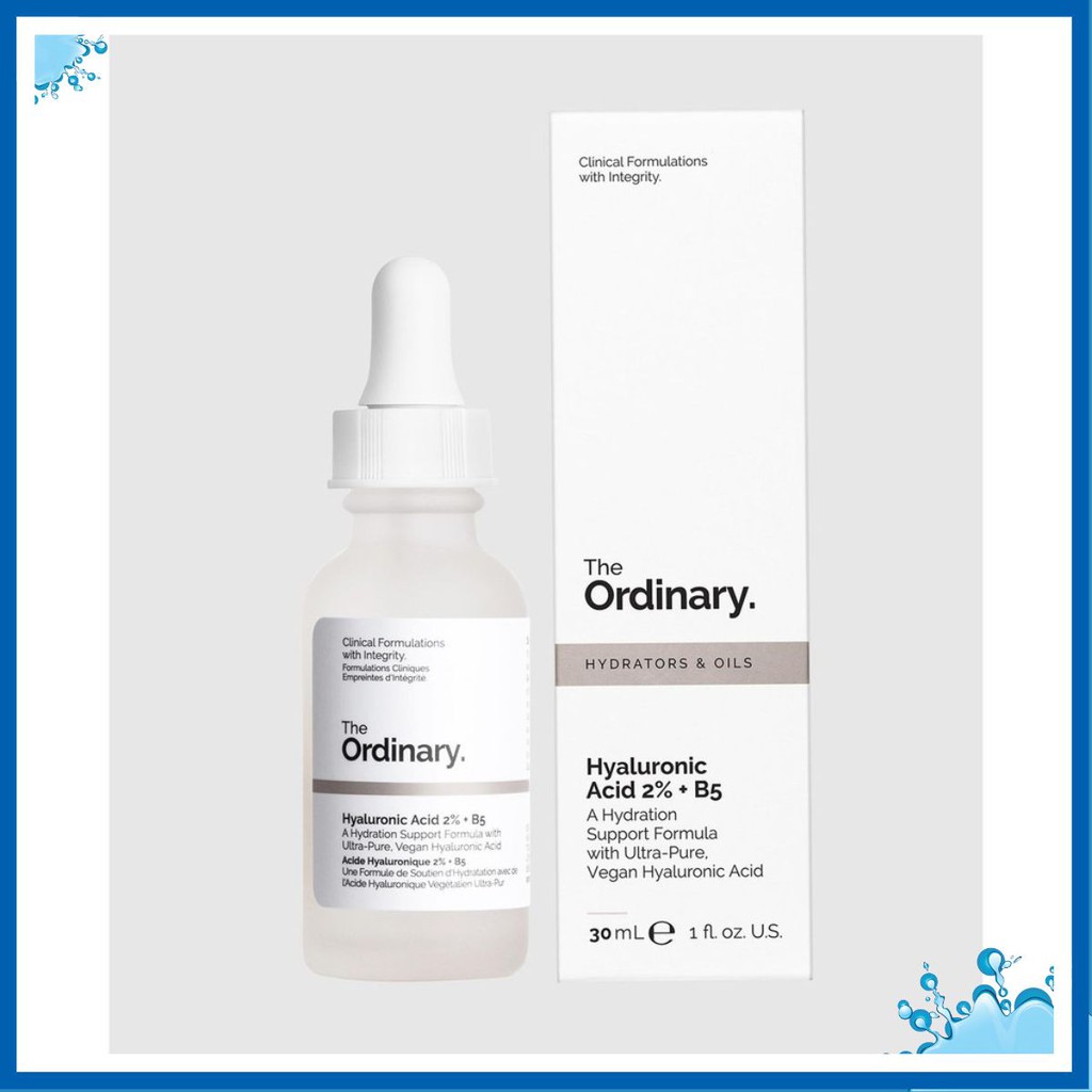 Tinh chất cấp nước, phục hồi da The Ordinary Hyaluronic Acid 2% + B5 chuẩn chính hãng 30ml