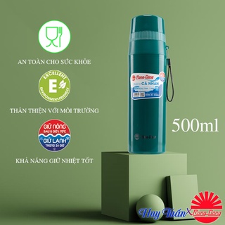 Phích nước mini Rạng Đông RD 0538 N2.E - Phích cá nhân giữ nhiệt nóng lạnh lên tới 24h dung tích 500ml màu sắc tùy chọn
