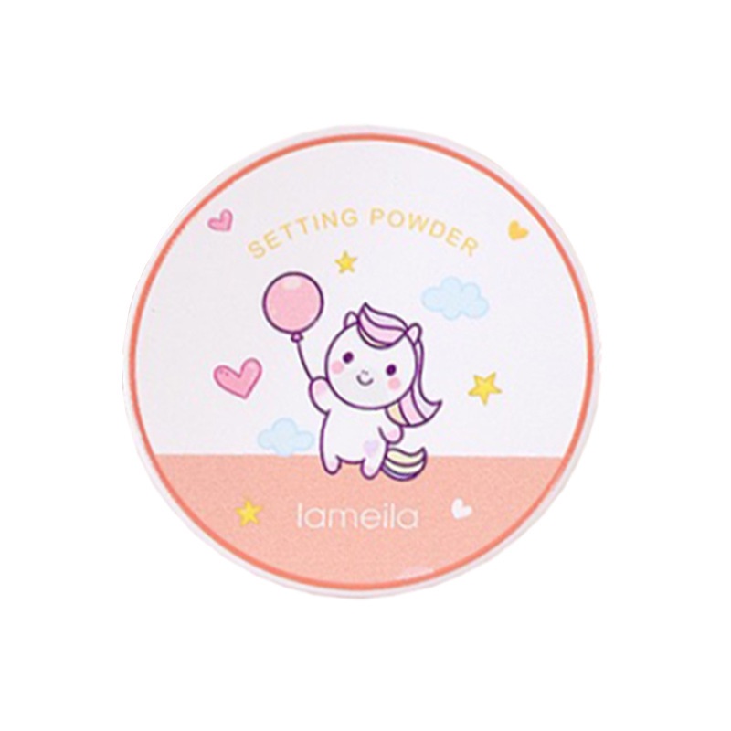 [Hàng mới về] Phấn phủ dạng nén trang điểm tự nhiên kháng nước lâu trôi họa tiết hoạt hình dễ thương LAMEILA