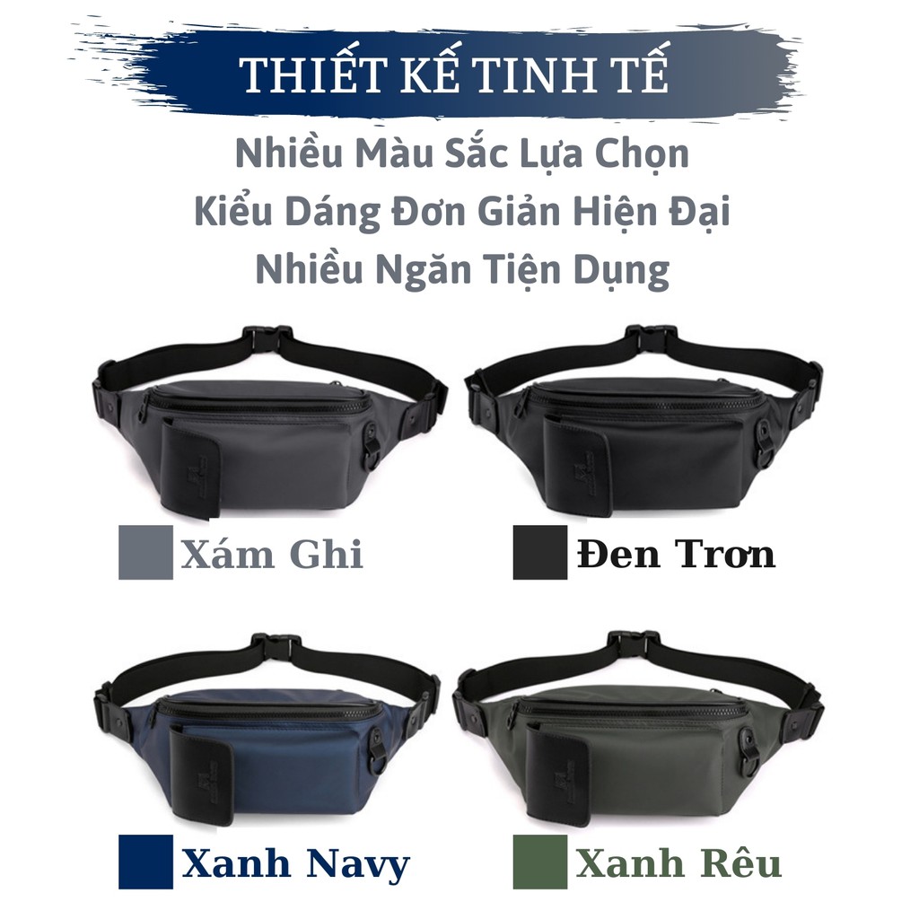 Túi Đeo Chéo Nam STEEL ROSE M166 Chống Nước Cao Cấp Đeo Ngực Đeo Hông, Bao Tử Thời Trang 2022 - The Black Box | BigBuy360 - bigbuy360.vn