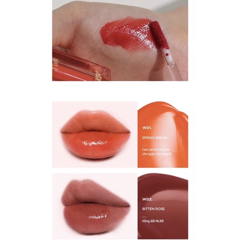 Son Tint Lì, Son Bóng Merzy The Watery Dew Tint 4g