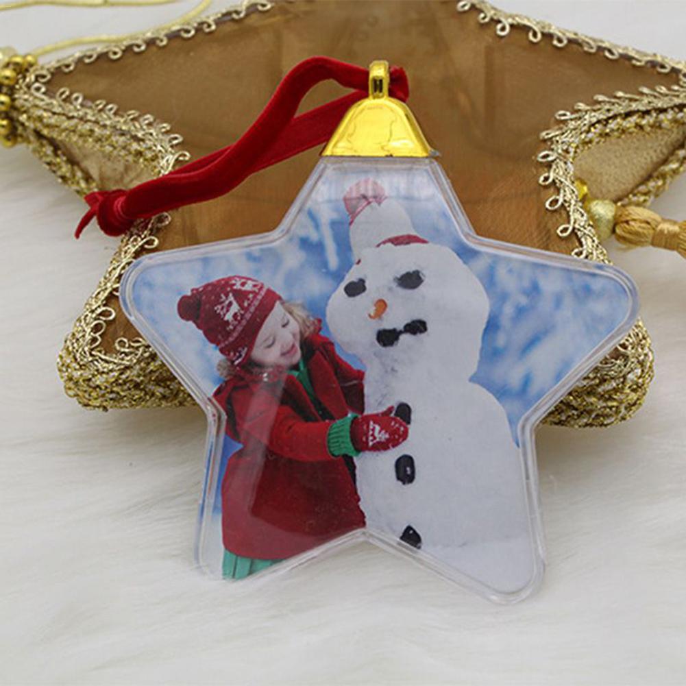 Mặt dây có thể lồng hình ảnh bản thân thiết kế dễ thương dùng để trang trí cây thông noel