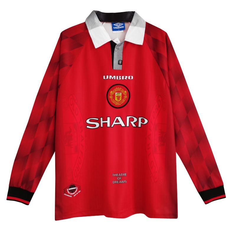 Áo Bóng Đá Dài Tay Phong Cách retro Manchester United 07-08 06-07 94-96 96-97 98-99 99-00 1963 1986