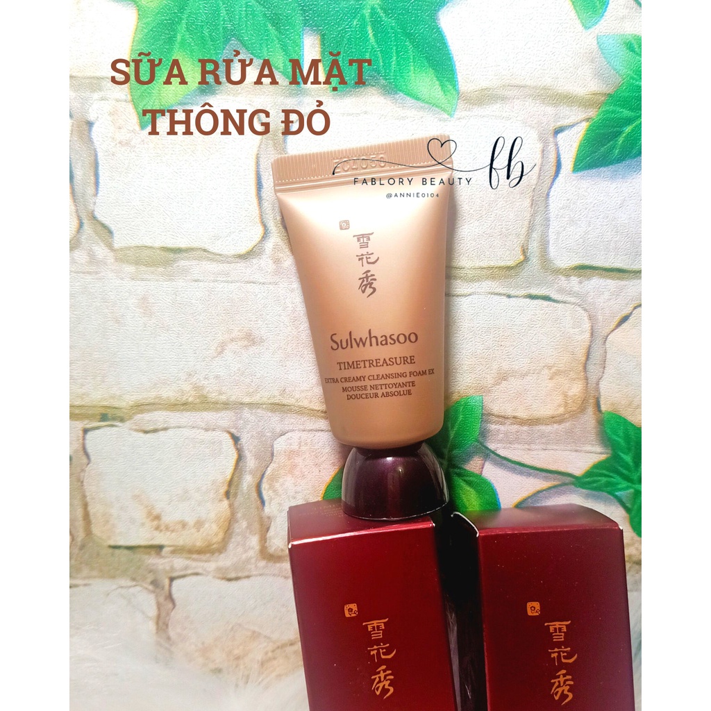 Sữa rửa mặt Sulwhasoo thông đỏ thanh lọc da với lớp bọt mềm, cấp ẩm và dưỡng chất ​​tinh dầu nhựa thông quý giá