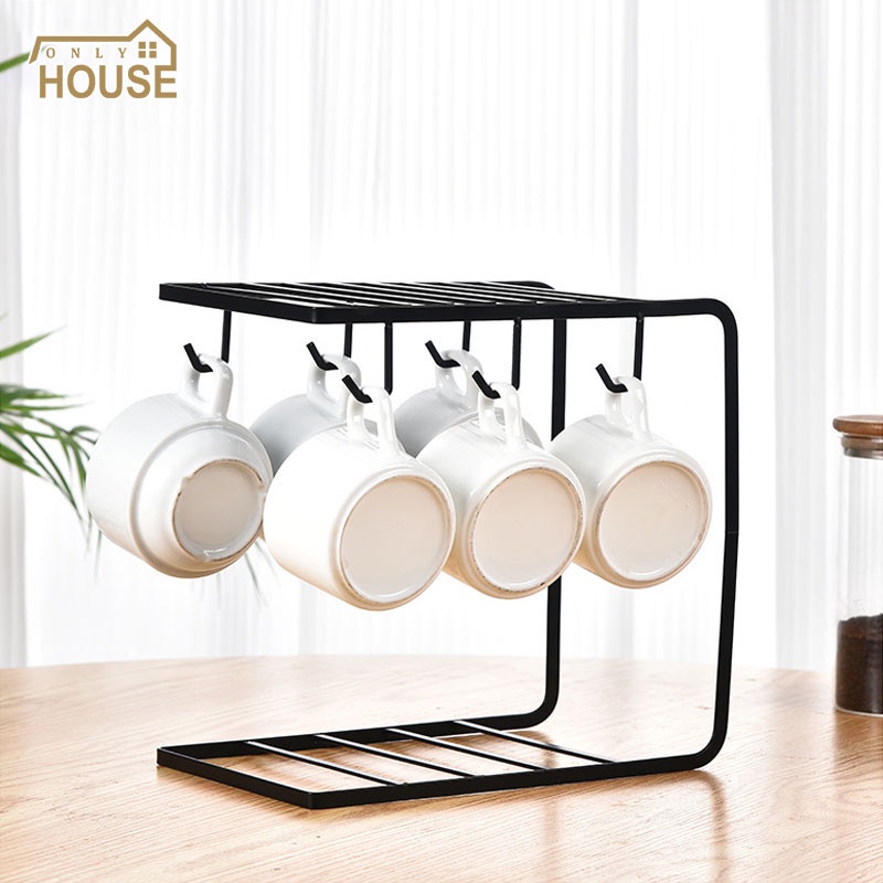 Giá Sắt Úp Cốc Kiểu Nhật Bản Sáng Tạo Tiện Dụng Giá Đỡ