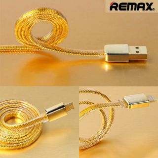 Cáp sạc nhanh Remax RC-016 gold cổng Micro Usb dành cho Android