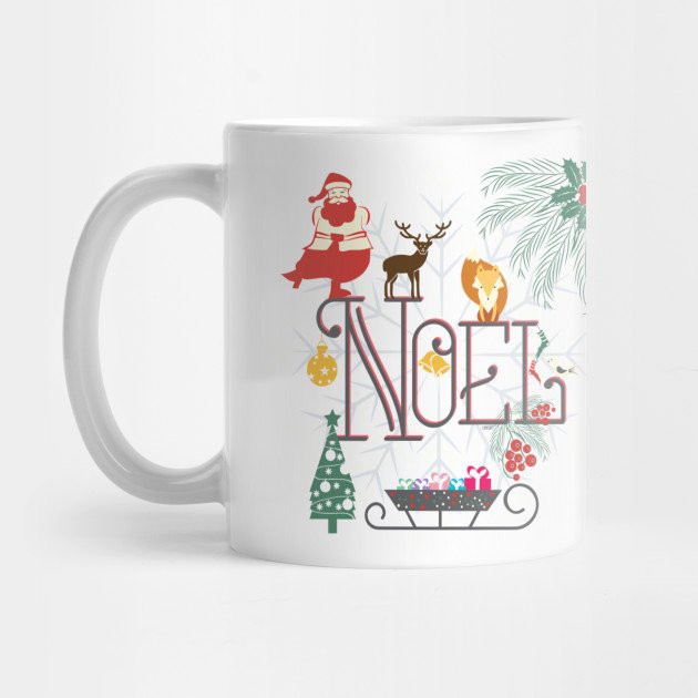 Cốc sứ uống trà cà phê in hình giáng sinh - Quà tặng Noel
