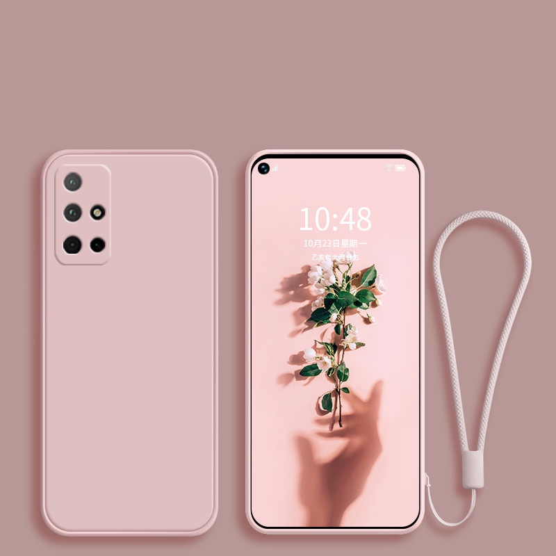 Ốp Điện Thoại Silicon Có Dây Đeo Cho Samsung Galaxy A71 A51 A72 A52 A52s A23 A32 4G A33 A73 A53 5G