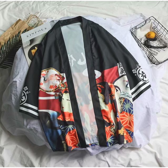 { TẶNG 1 ÁO THUN CAO CẤP 150K} Haori Sakura Geisha Siêu Chất, hàng cao cấp, mã SK03( Ảnh Thật ở Cuối ) | BigBuy360 - bigbuy360.vn