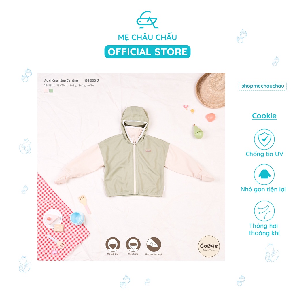 [FULL] Cookie Áo Chống Nắng Cho Bé Chất Vải Cotton (Size 12 tháng đến 5 Tuổi)