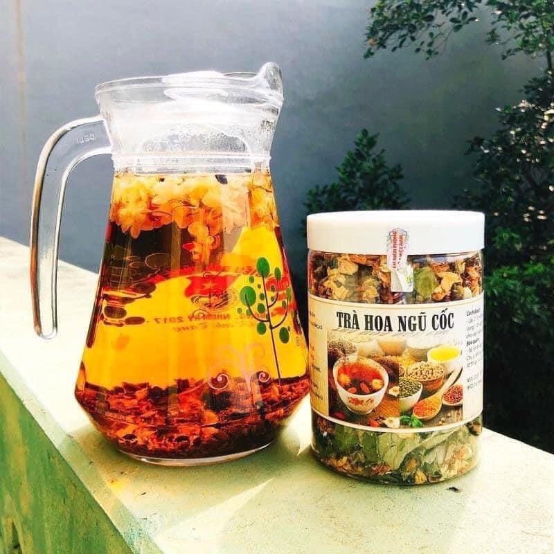 Trà Hoa Ngũ Cốc Trà Hoa Organic Mát Gan Thanh Nhiệt Cơ Thể Ngủ Ngon , tốt  cho bà bầu sau sinh loại 500gr